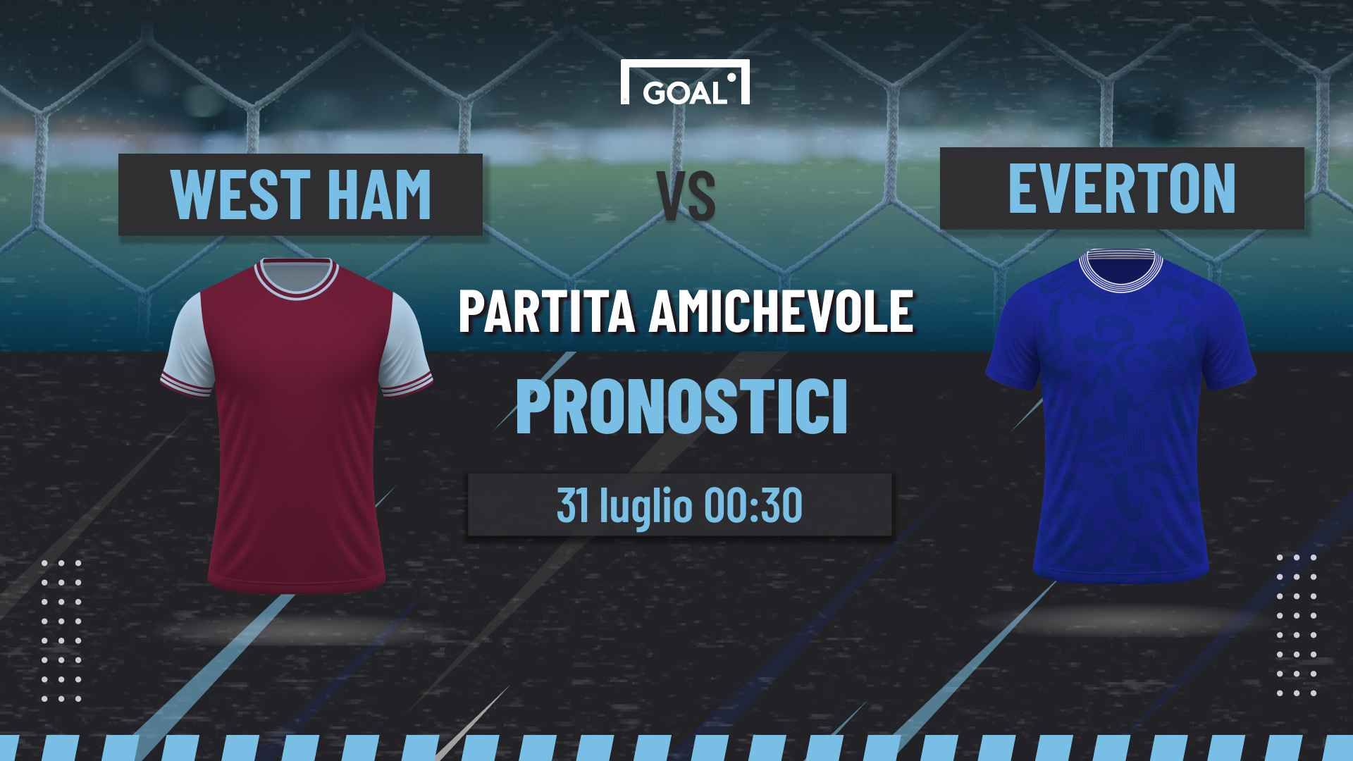 pronostici West Ham United - Everton
