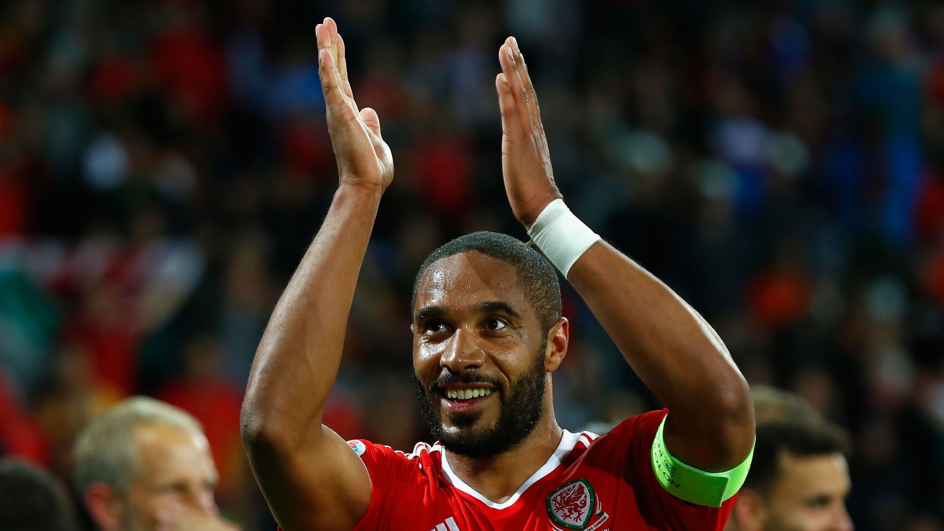 Ashley Williams Euro 2016 Wales v Belgium