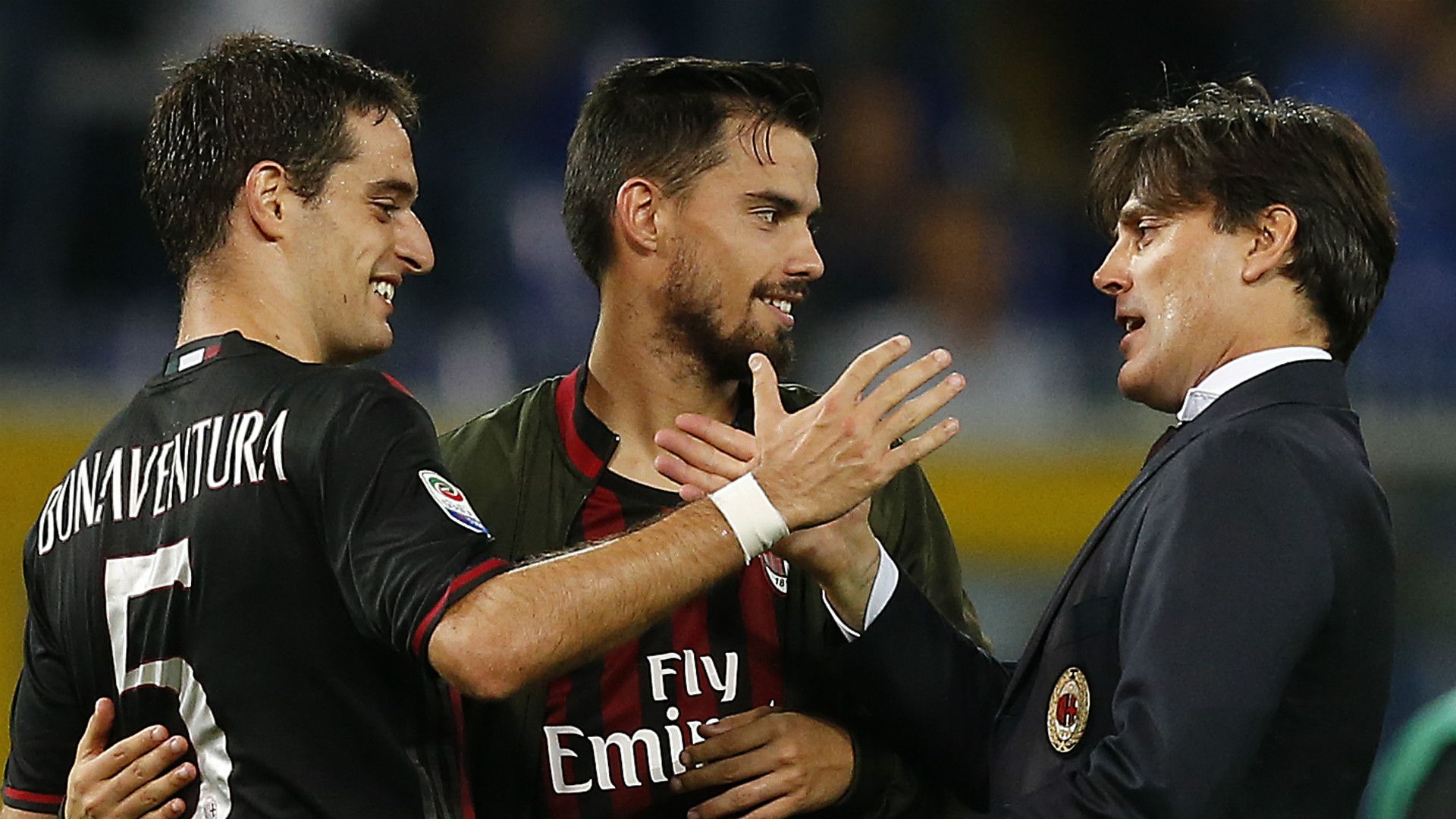 Montella Suso Bonaventura Sampdoria Milan