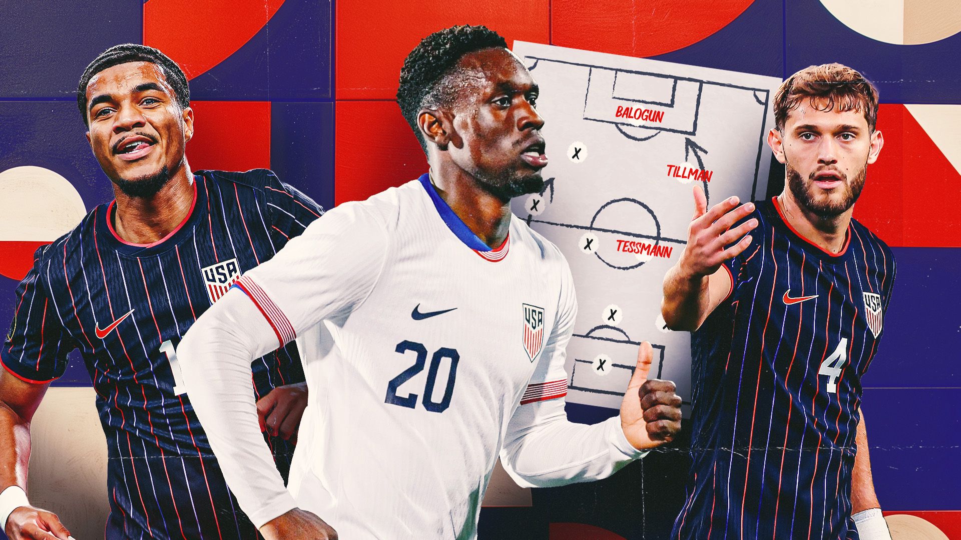 Malik Tillman, Folarin Balogun, Tanner Tessmann