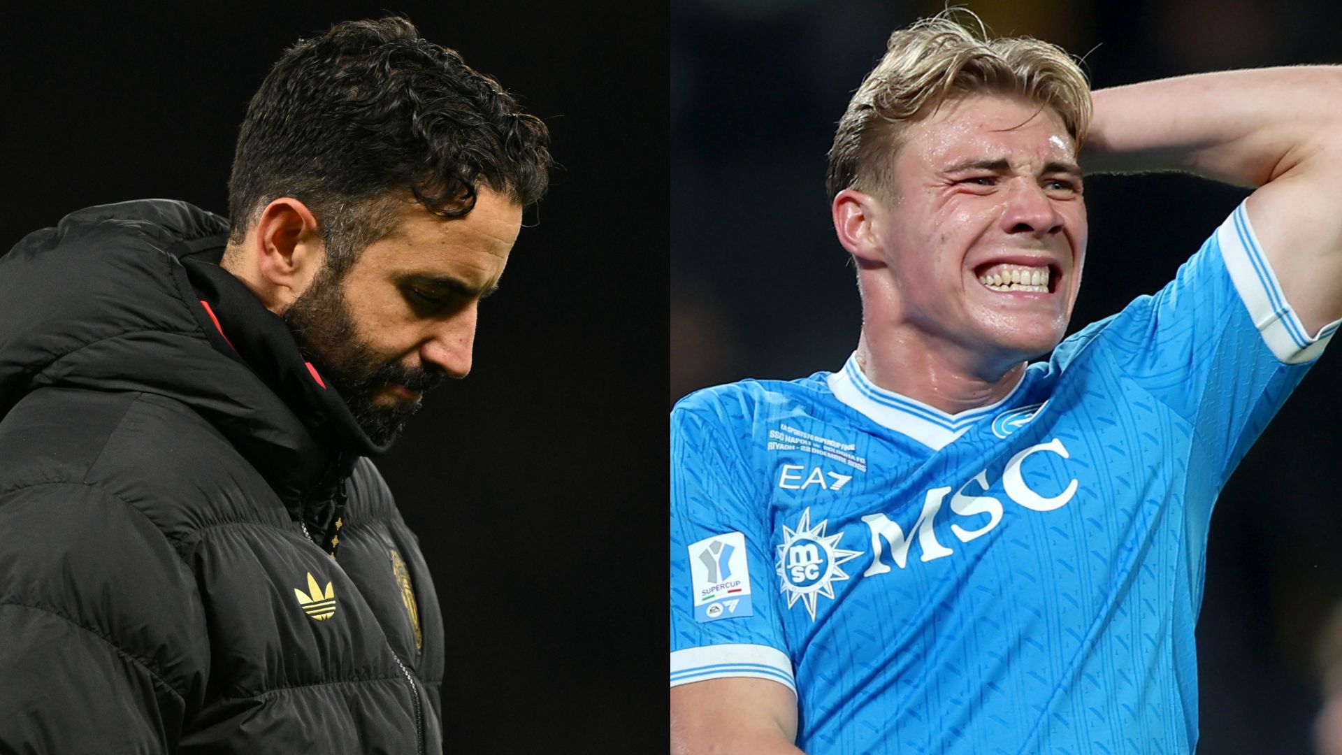 Ruben Amorim Rasmus Hojlund Manchester United Napoli 2026