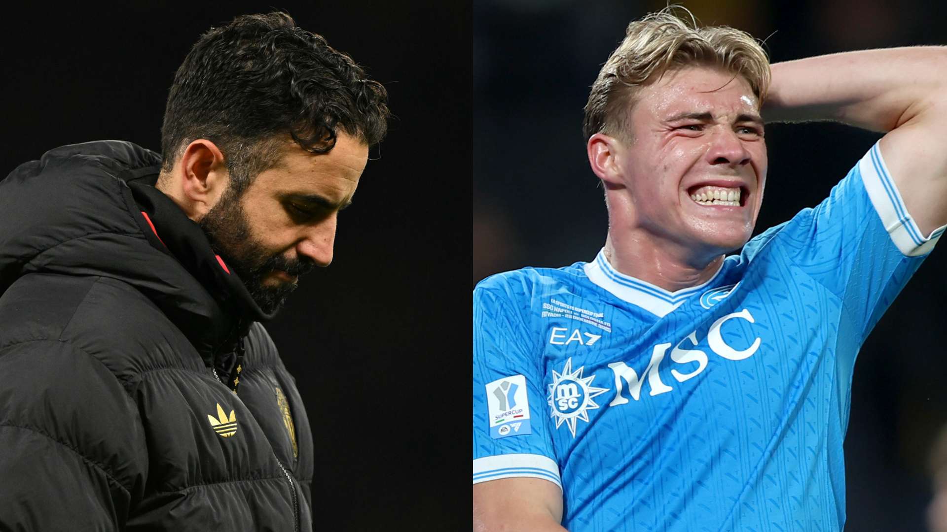 Ruben Amorim Rasmus Hojlund Manchester United Napoli 2026
