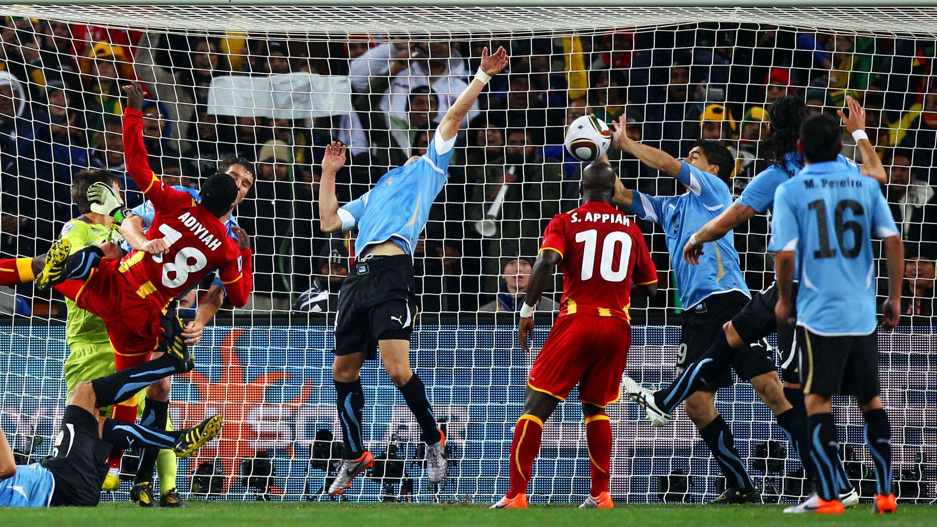 Luis Suarez Uruguay Ghana 2010