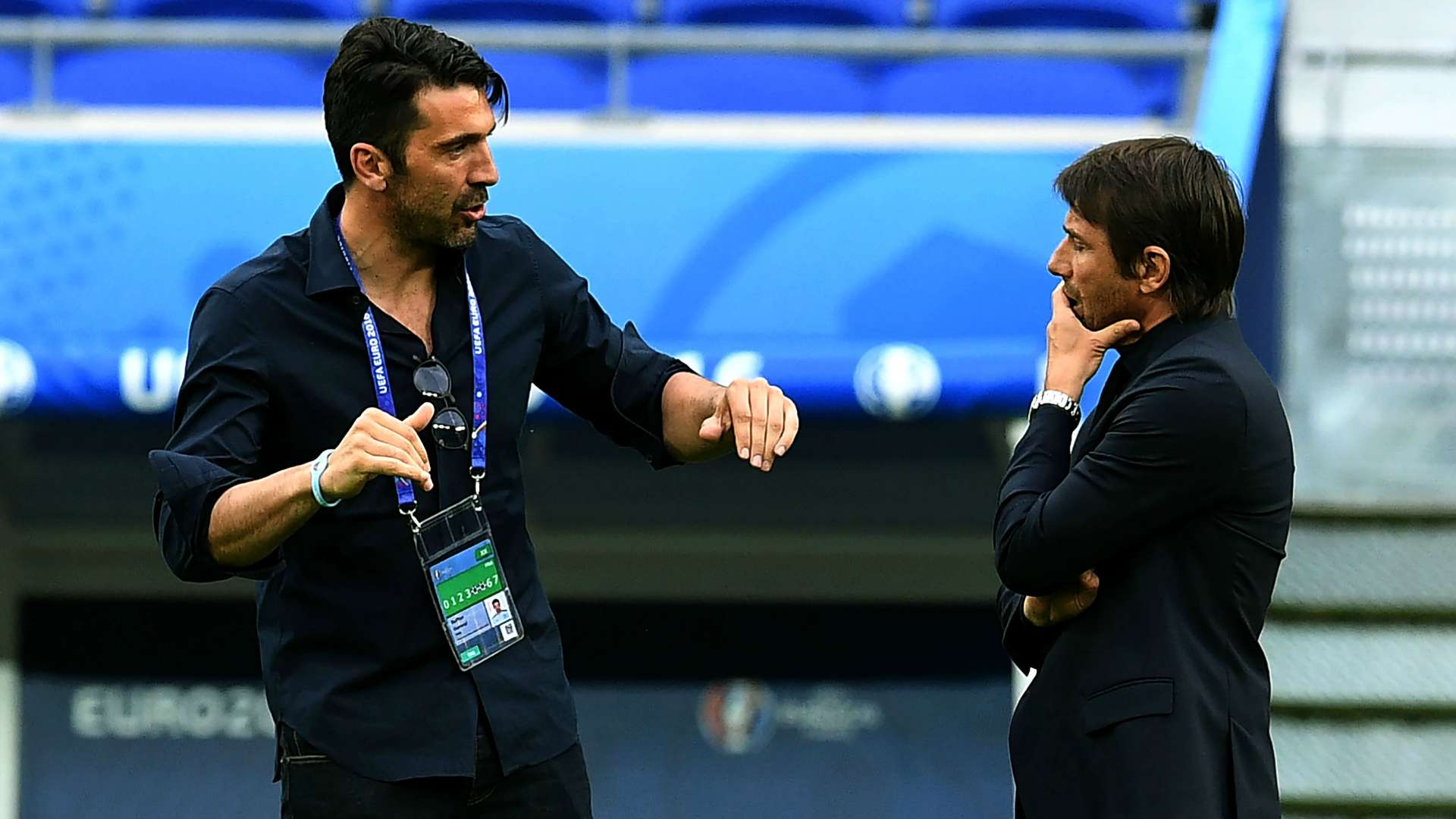 Gianluigi Buffon Antonio Conte Italy