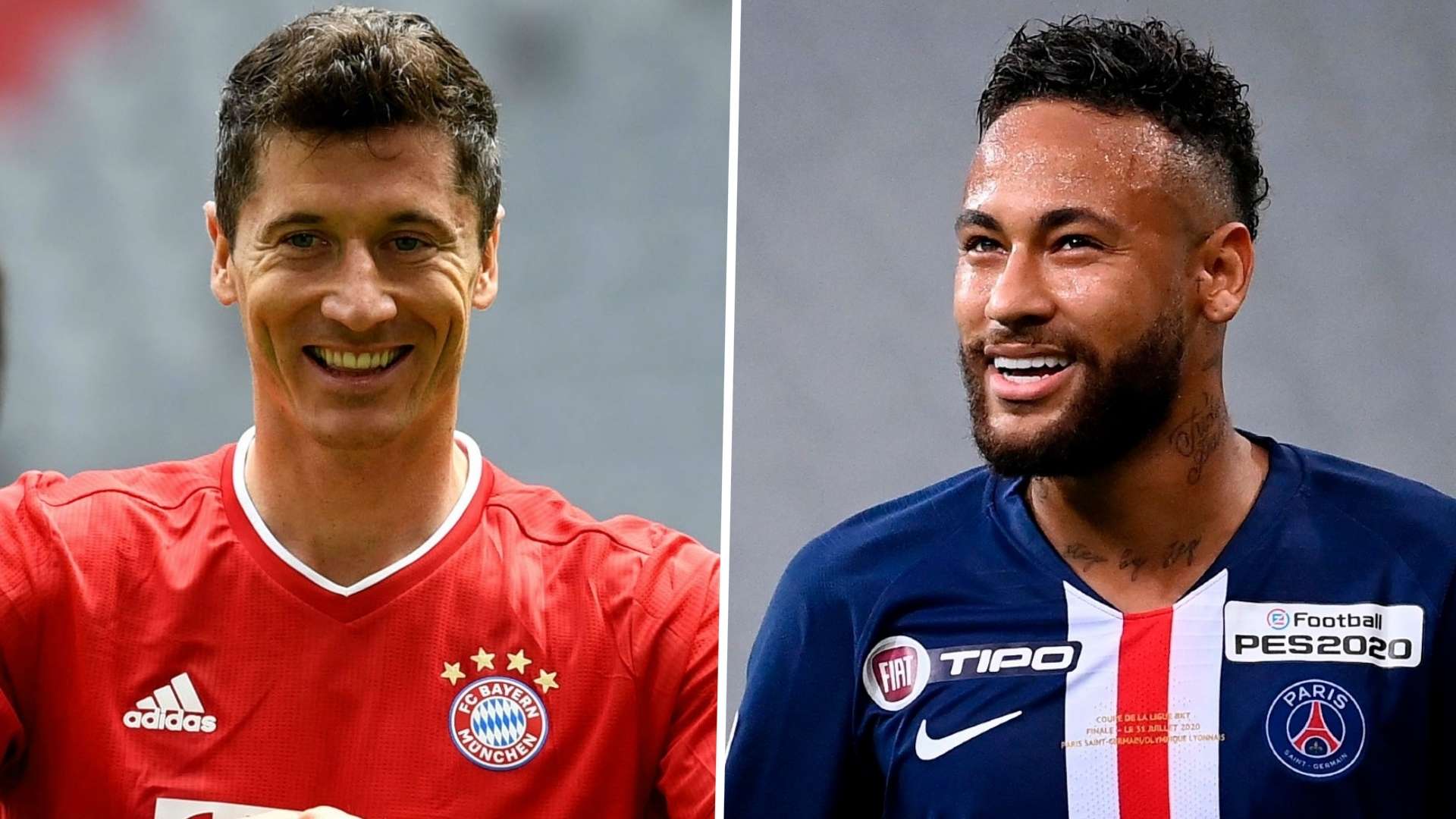 Robert Lewandowski Bayern Munich Neymar Paris Saint-Germain PSG 2020
