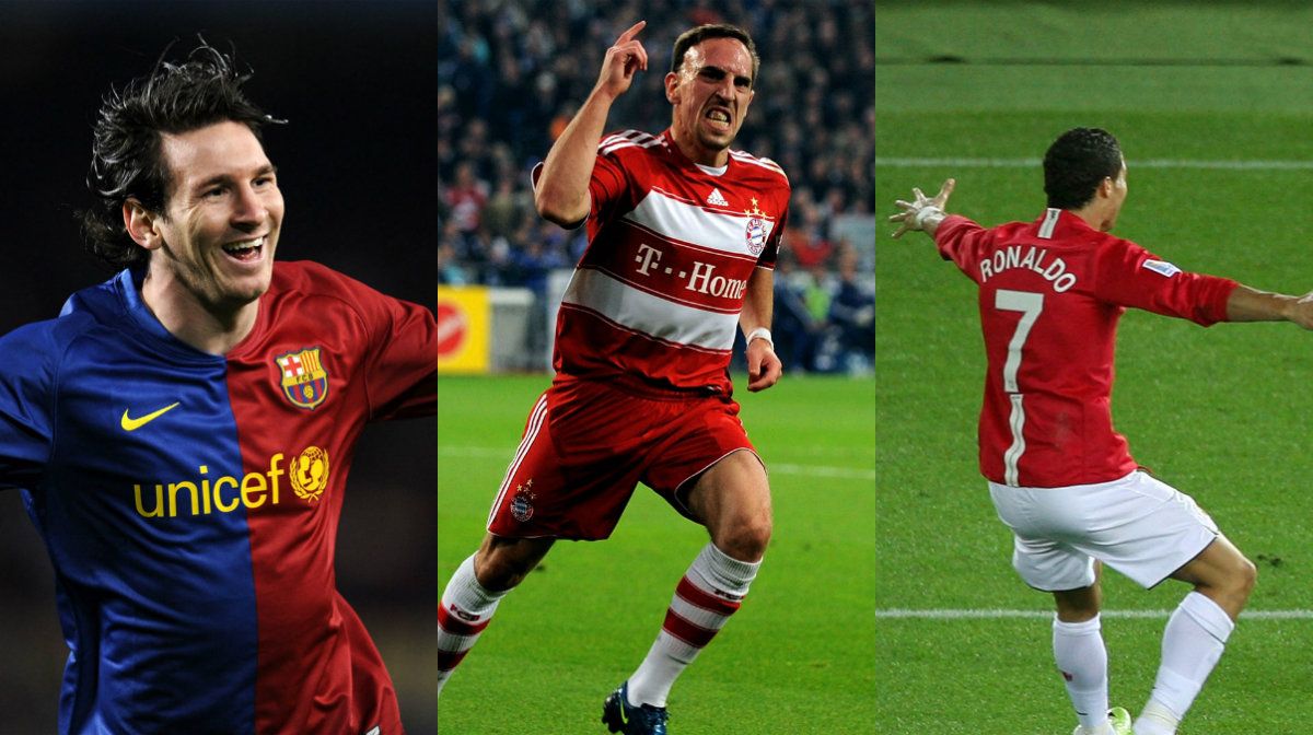 GFX Lionel Messi Franck Ribery Cristiano Ronaldo