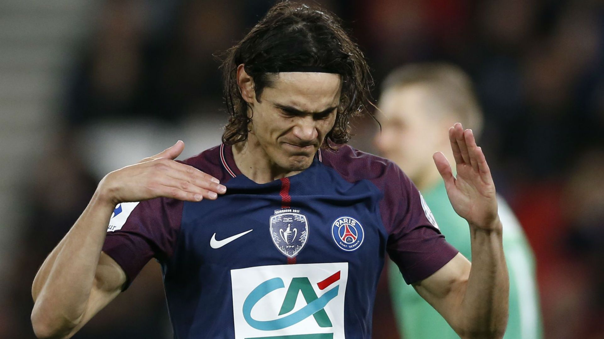 Edinson Cavani PSG Guingamp Ligue 1 24012018