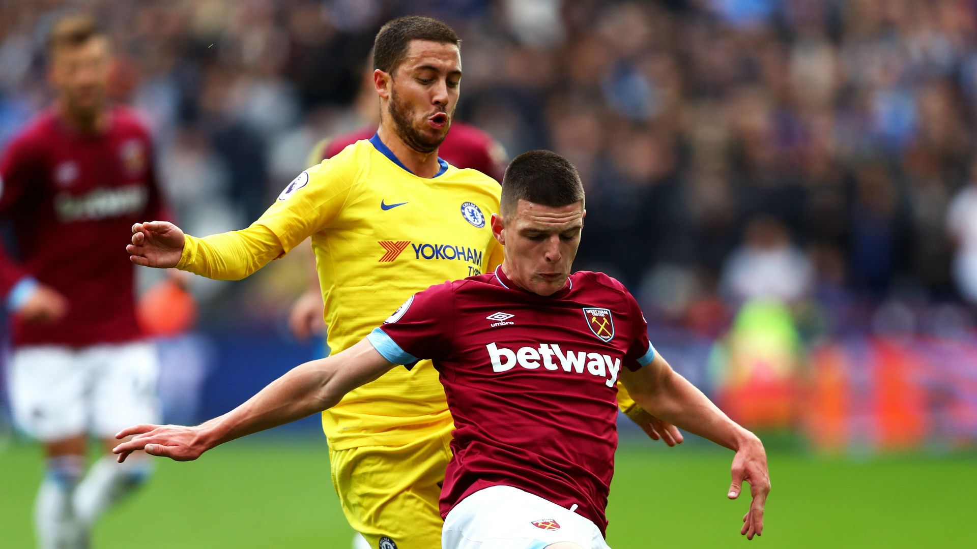 Eden Hazard Chelsea Declan Rice West Ham