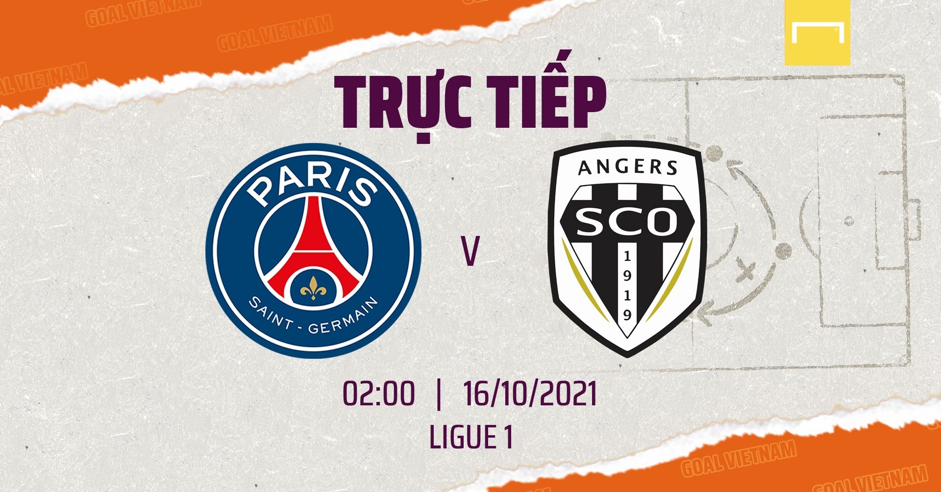 Live PSG vs Angers 2021/22 Ligue 1 GFX