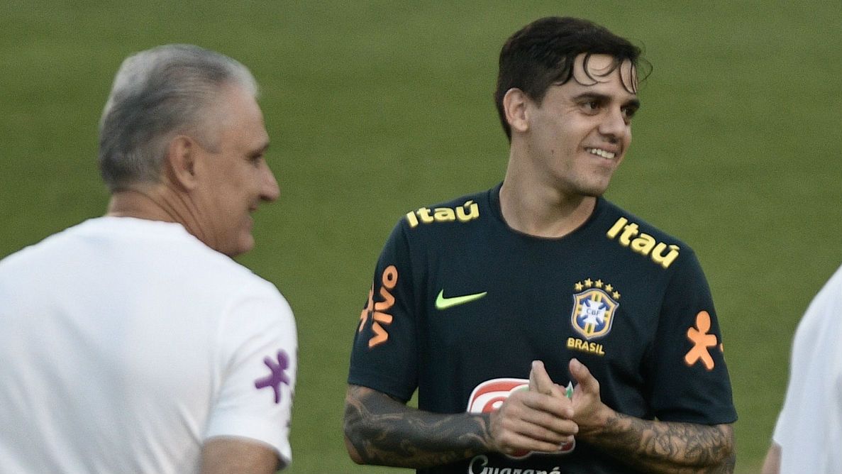 Tite Fagner Brasil Seleção treino 10 06 2019