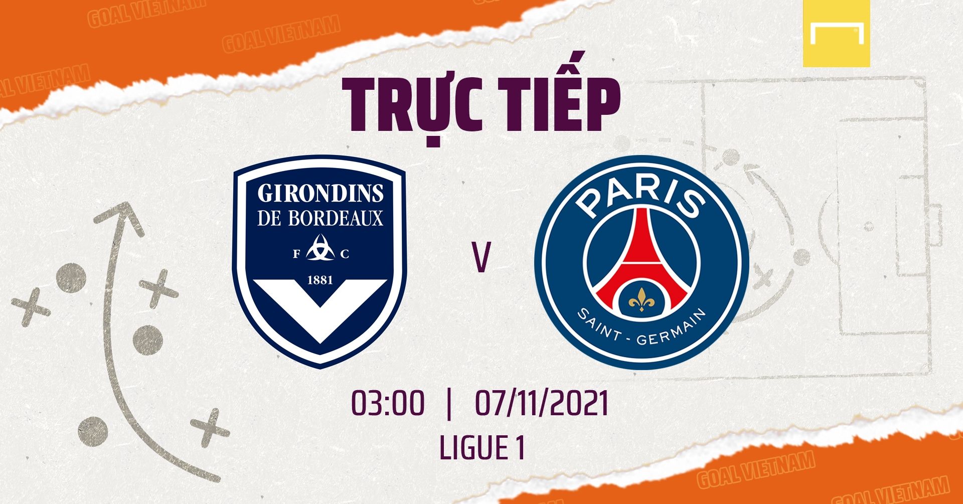 Live Bordeaux vs PSG Ligue 1 2021/22 GFX