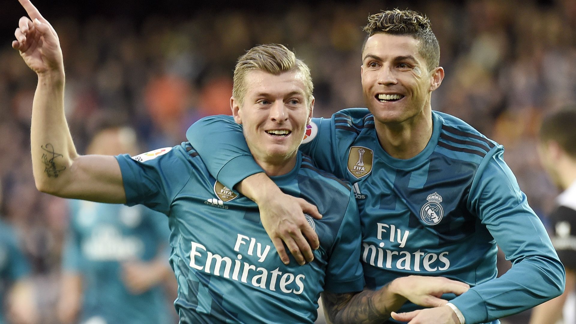 Cristiano Ronaldo Toni Kroos Real Madrid 27012018