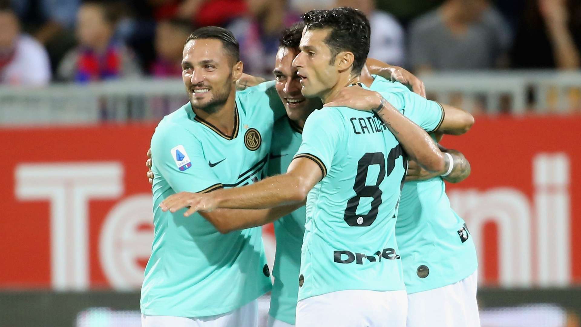 Cagliari Inter Inter celebrating Serie A 09012019