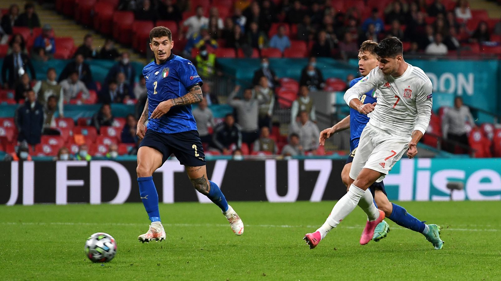 Álvaro Morata, España vs. Italia