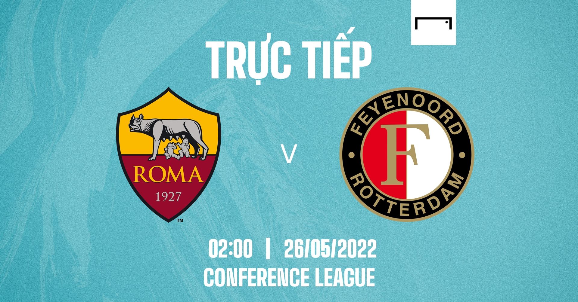 Live Roma vs Feyenoord Conference League 2021/22 GFX