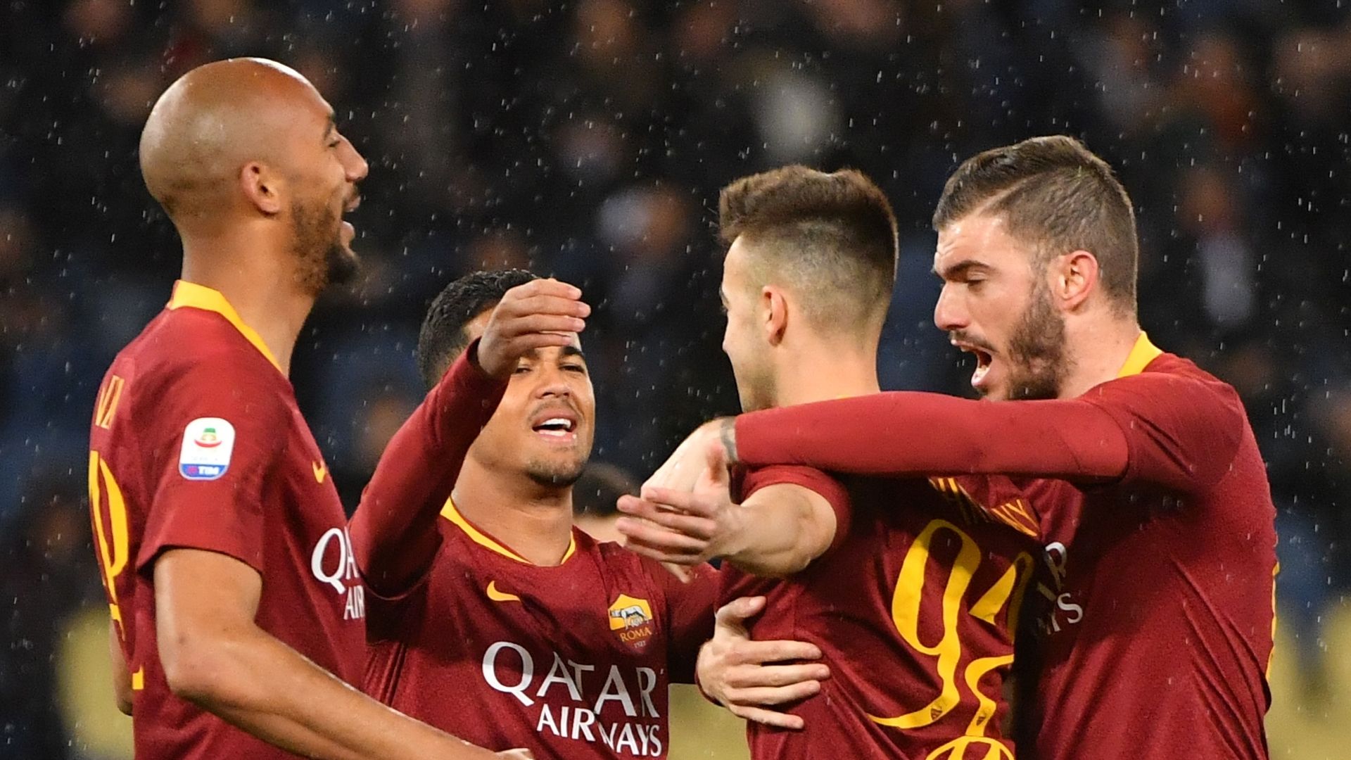 Roma celebrate vs Empoli
