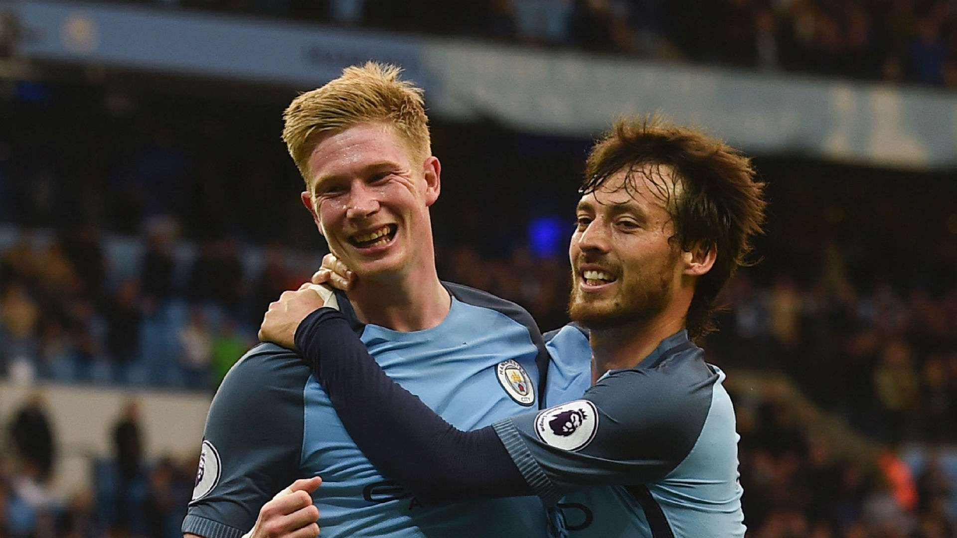 Kevin De Bruyne David Silva Manchester City Premier League 051617