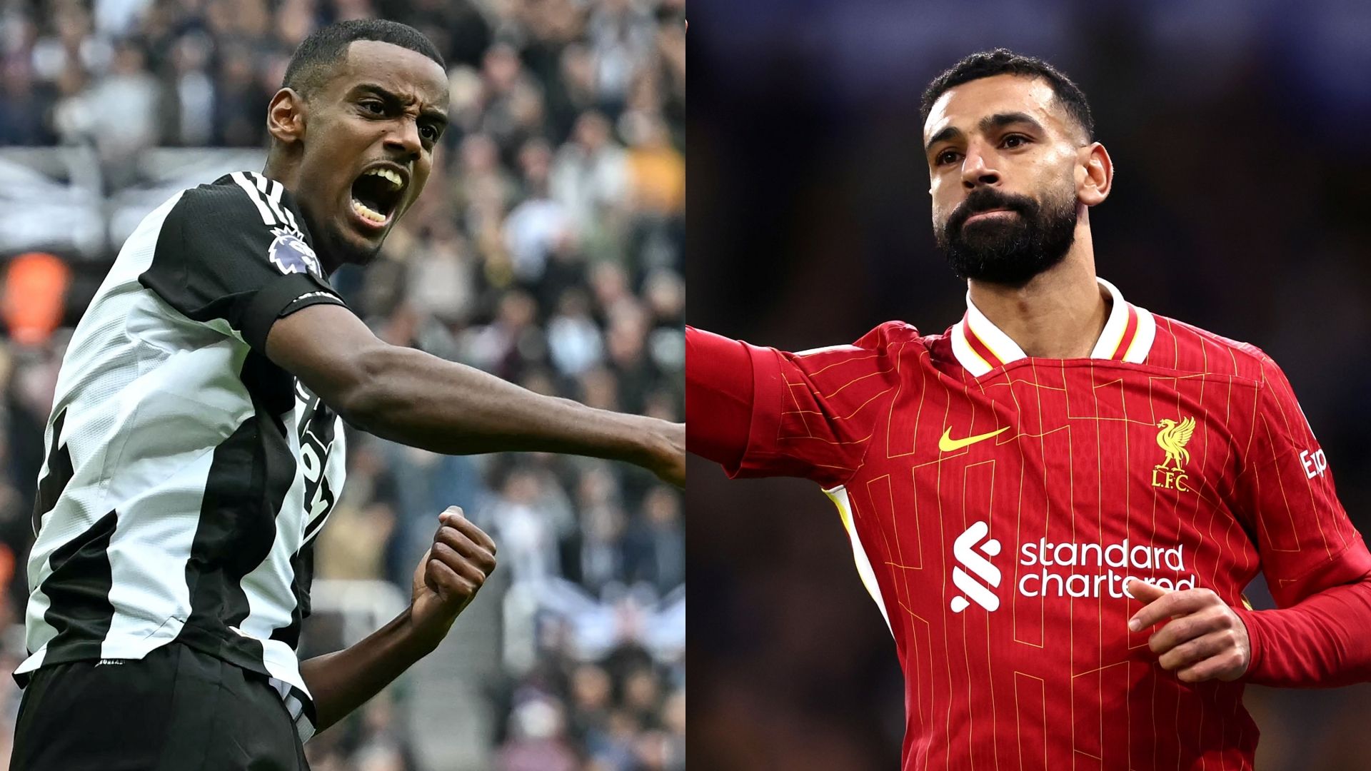 Alexander Isak Newcastle Mohamed Salah Liverpool