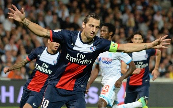 ZLATAN IBRAHIMOVIC MARSEILLE PARIS SG LIGUE 1 10062013