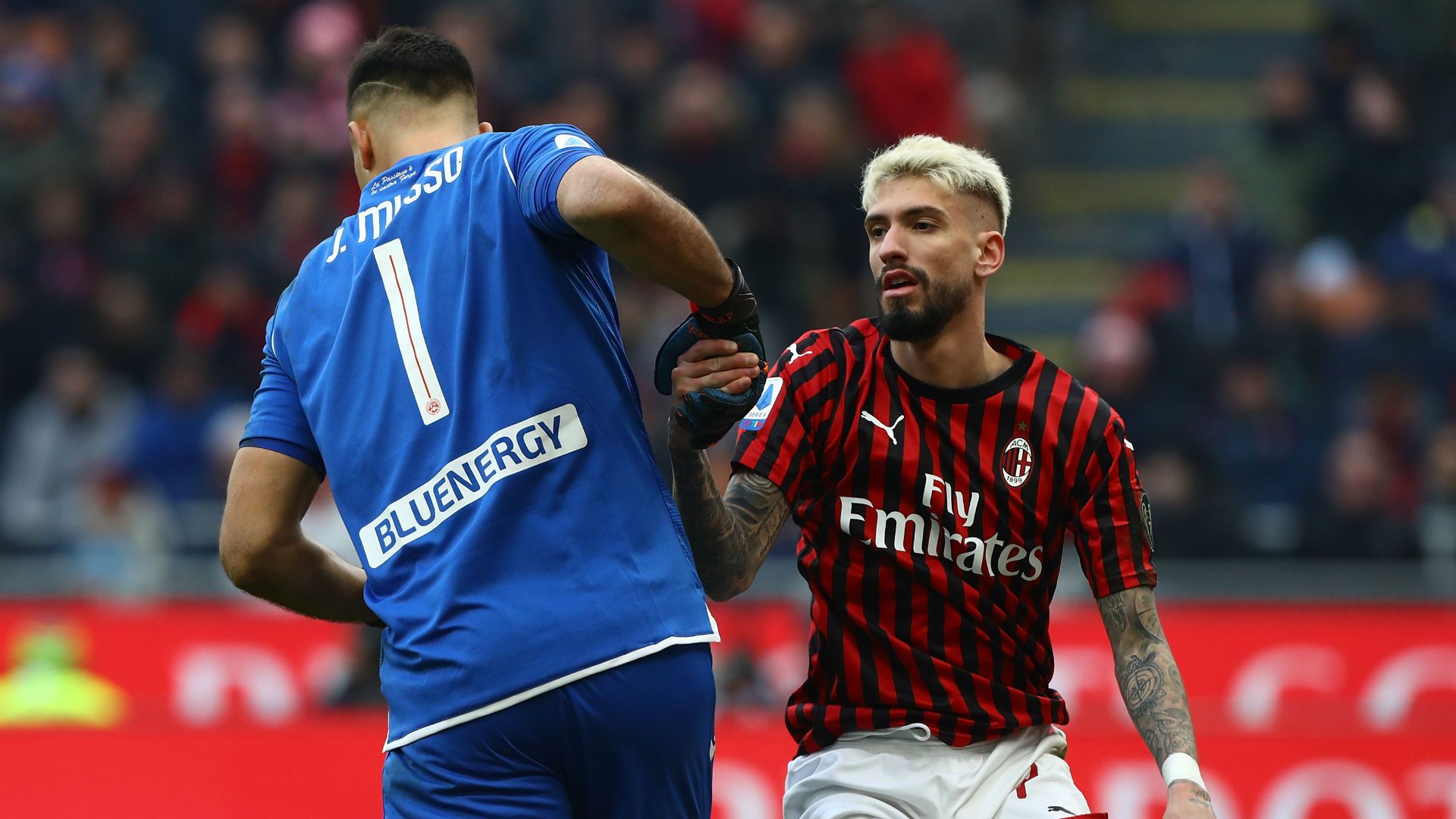 Samuel Castillejo Juan Musso Milan Udinese