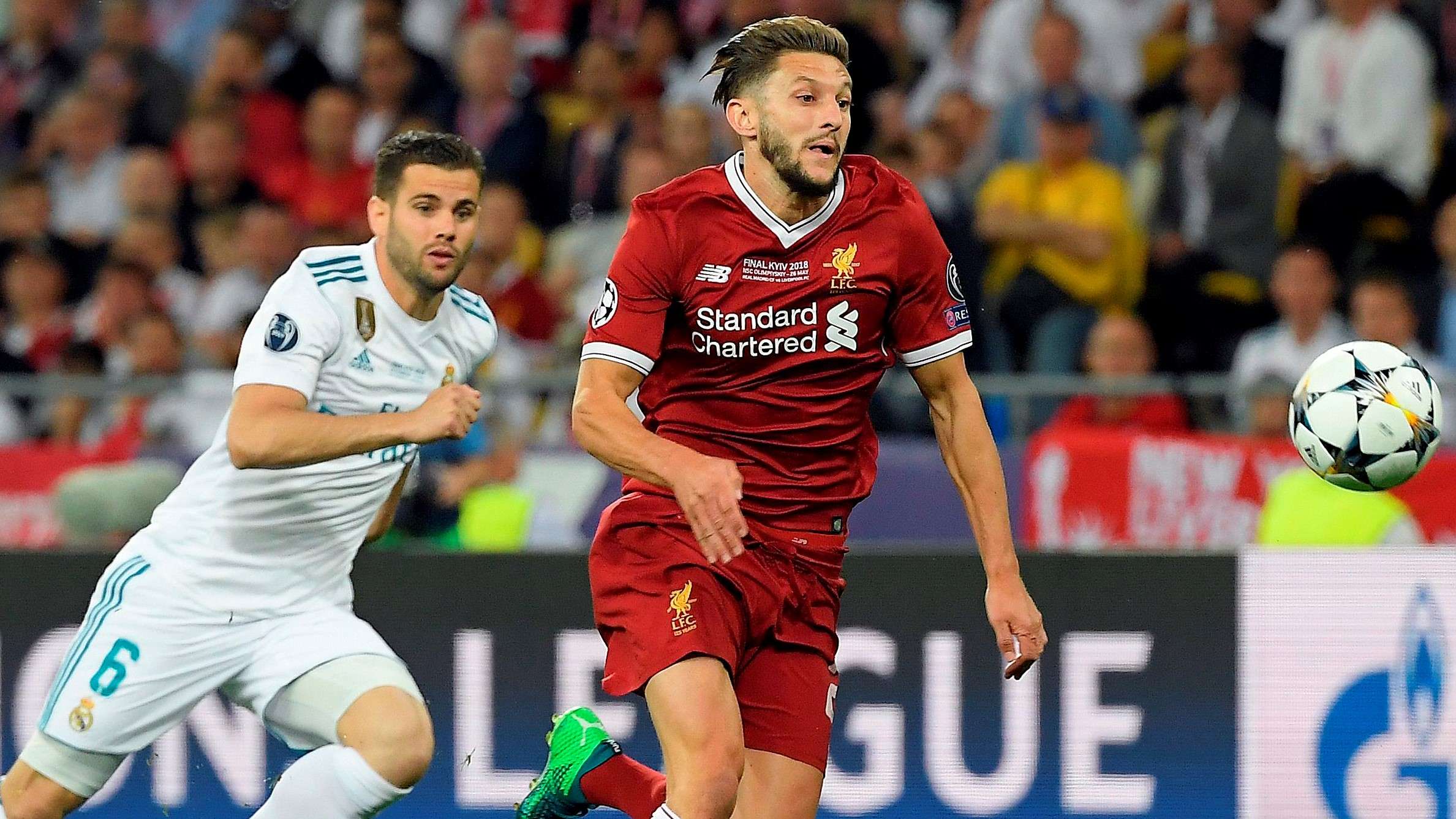 Nacho Fernandez Adam Lallana Real Madrid Liverpool UCL
