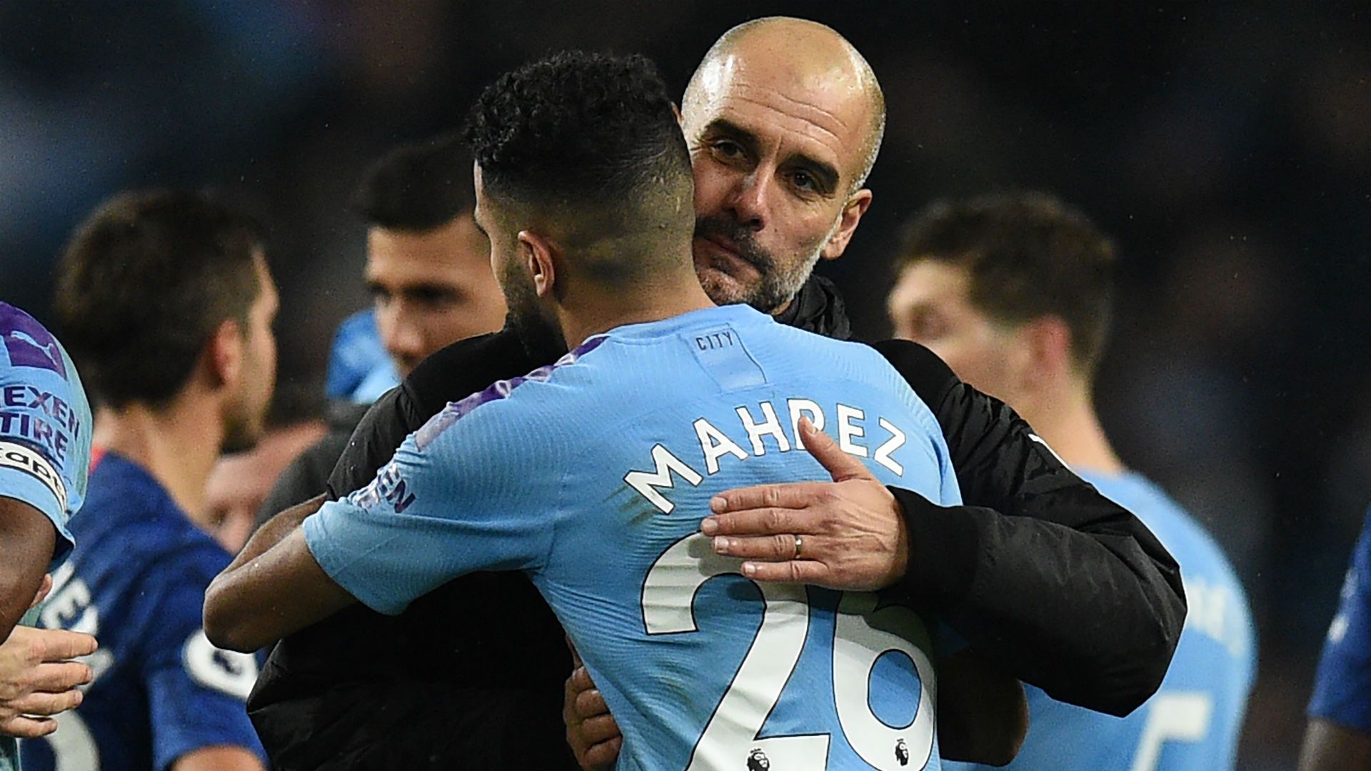 Riyad Mahrez Pep Guardiola Manchester City 2019