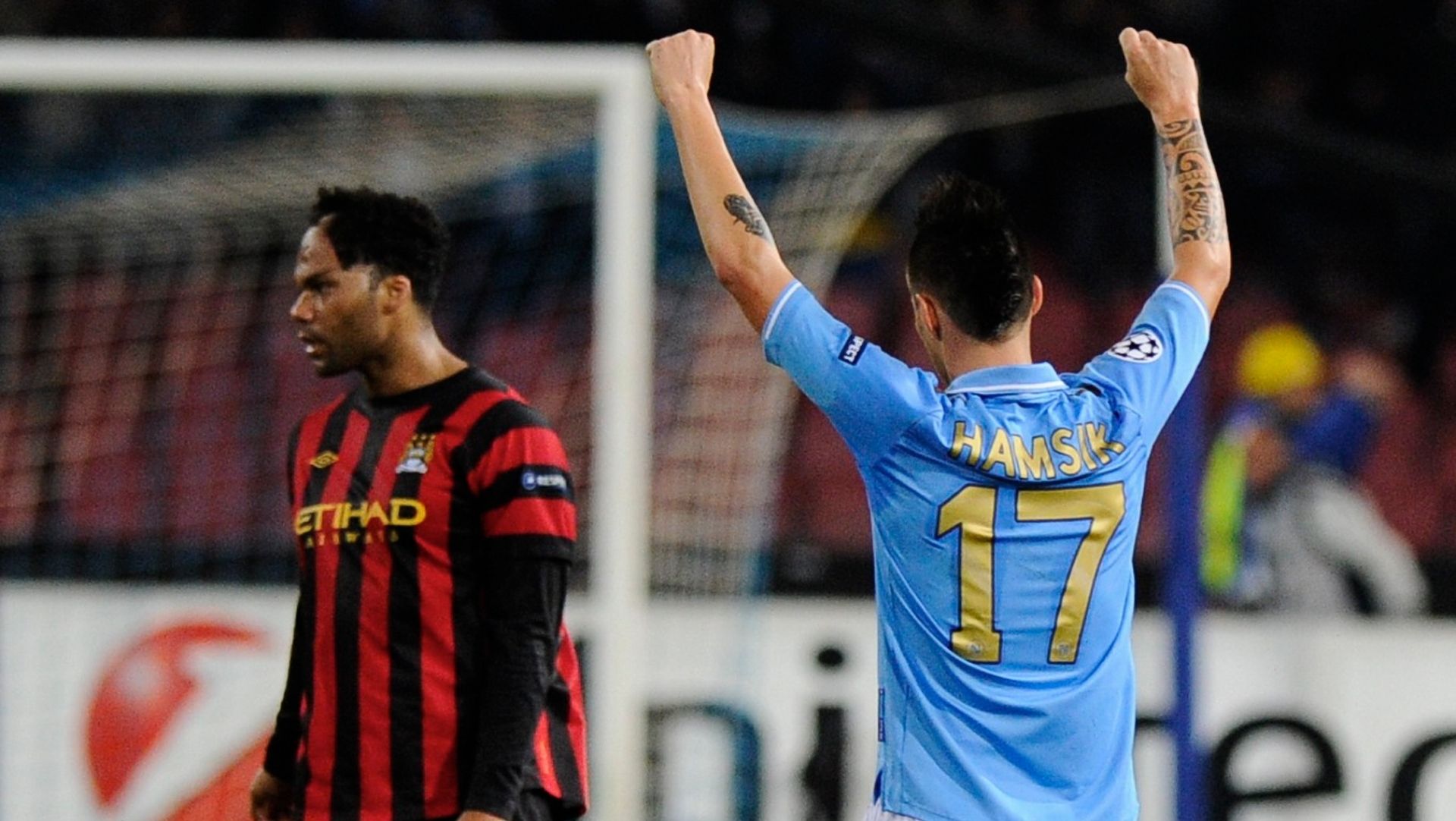 Hamsik Lescott Napoli Manchester City 2011-2012