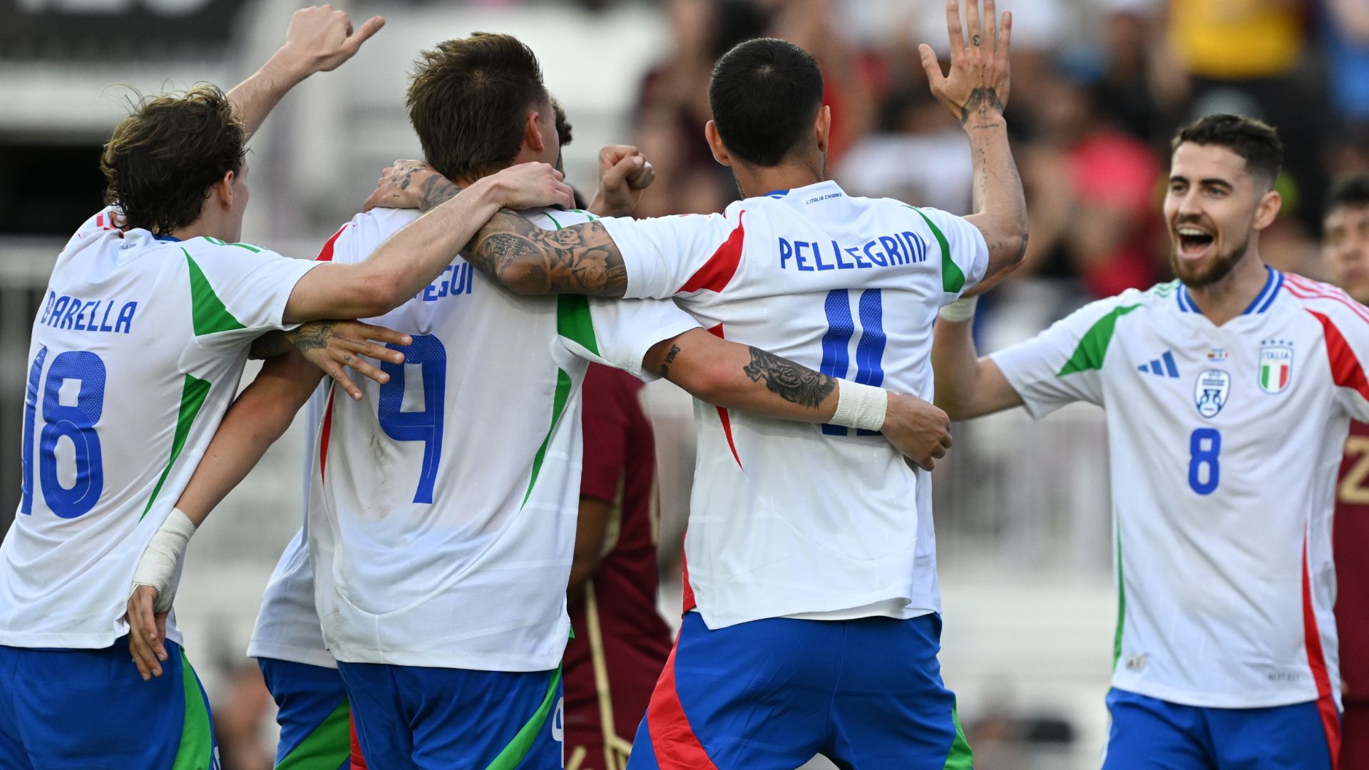 Italia esultanza squadra