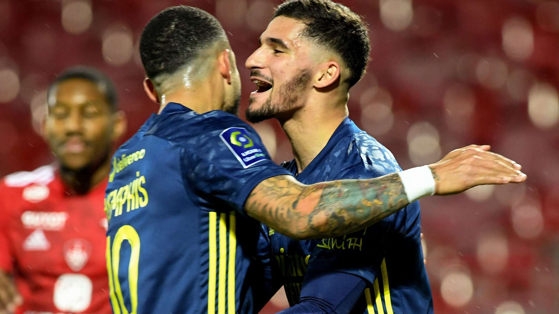 Memphis Depay Houssem Aouar Brest Lyon Ligue 1 19022021