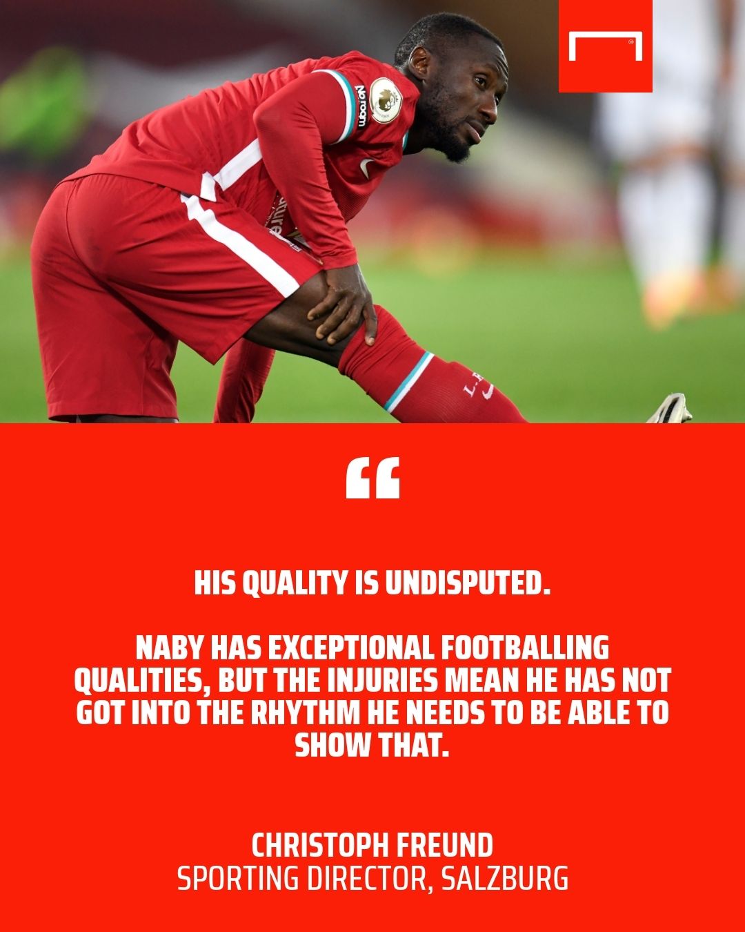 Naby Keita Liverpool quote GFX