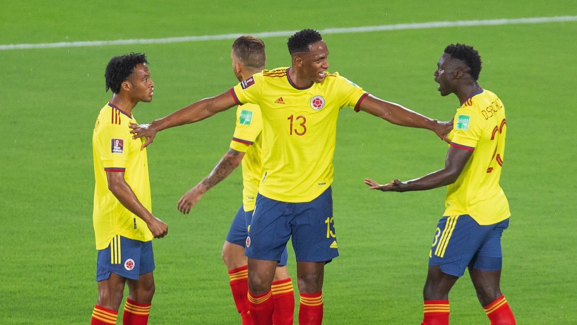 Juan Guillermo Cuadrado Yerry Mina Davinson Sánchez Colombia Eliminatoria 2021
