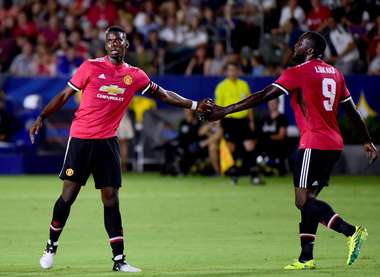Paul Pogba Romelu Lukaku Manchester United