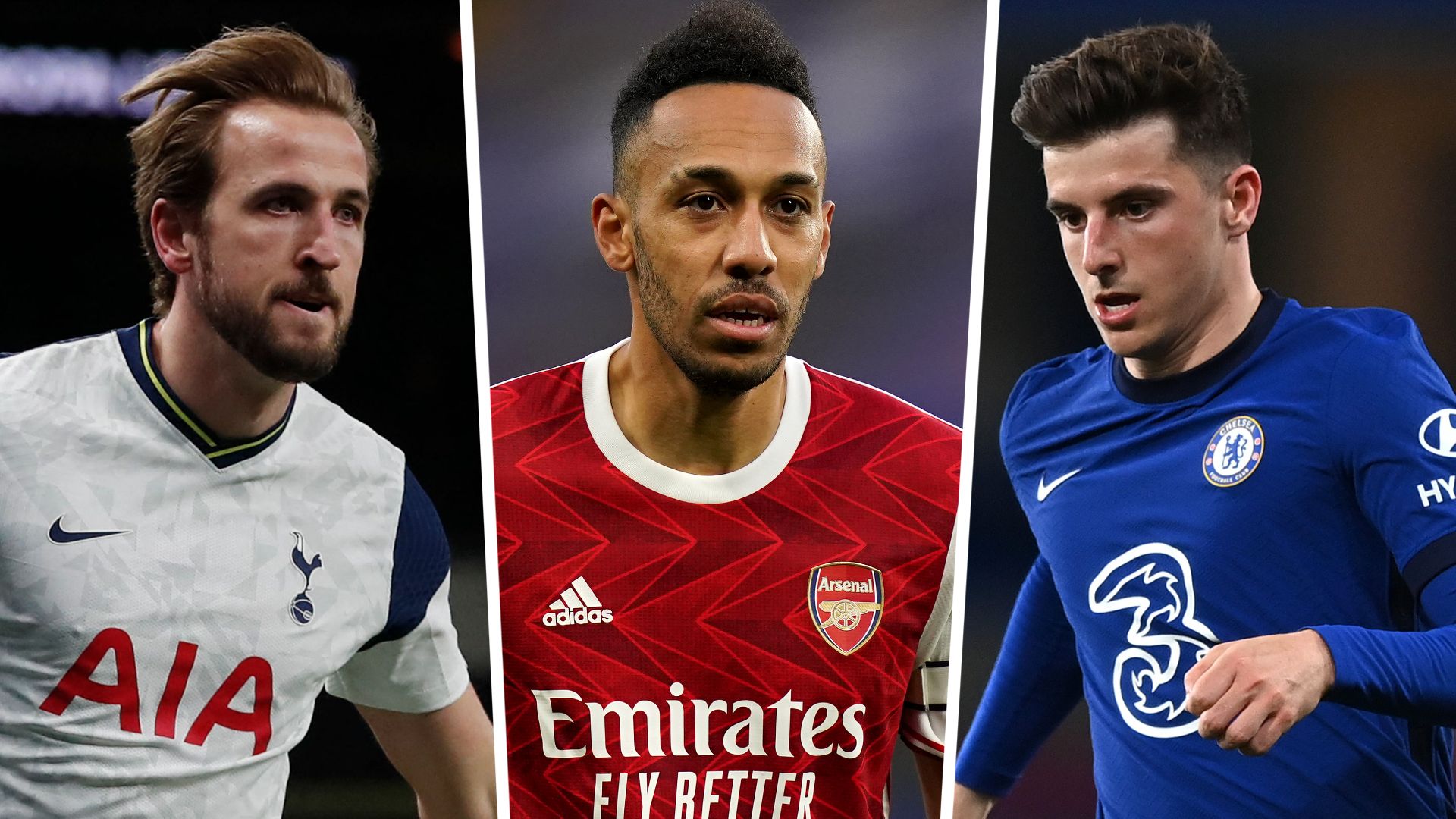 Harry Kane Pierre-Emerick Aubameyang Mason Mount