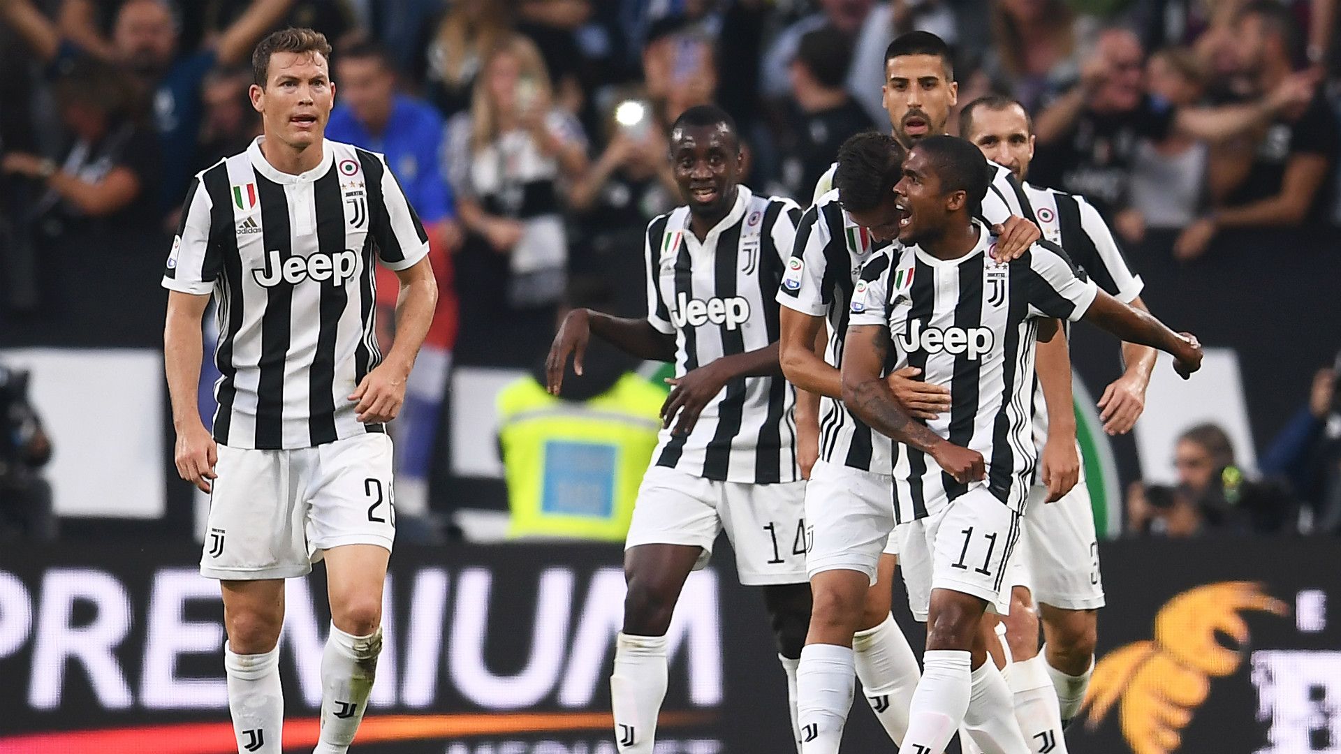 Juventus celebrates Lazio Serie A