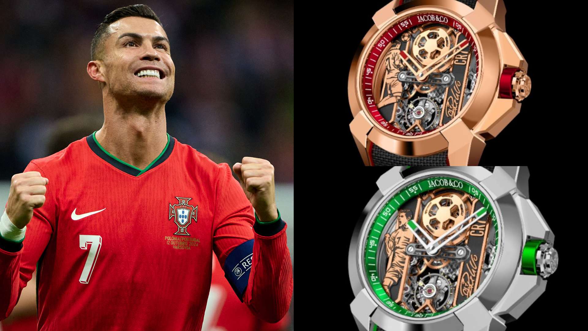 Cristiano Ronaldo watches Jacob & Co