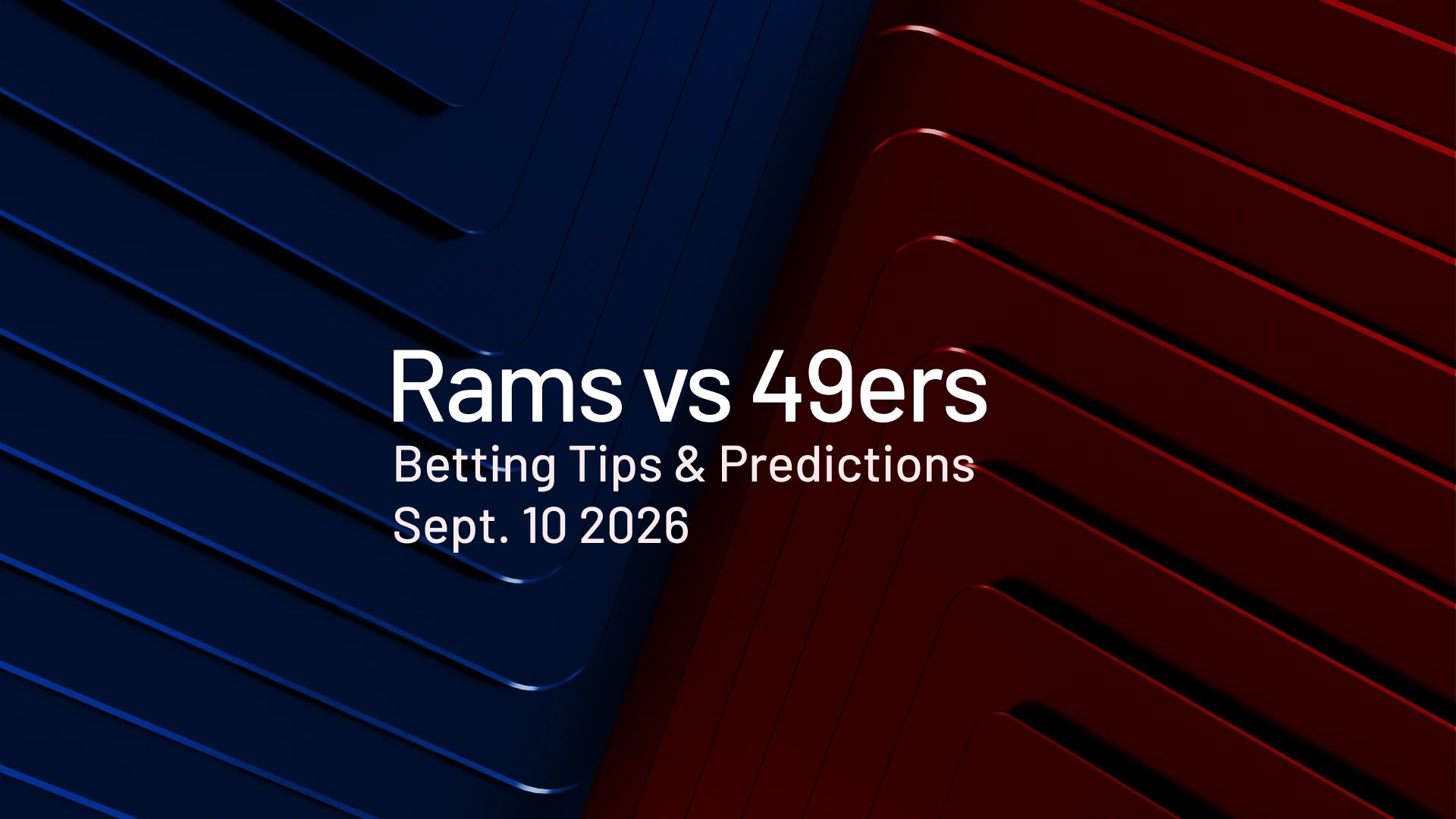 Rams vs 49ers predictions - Week 1