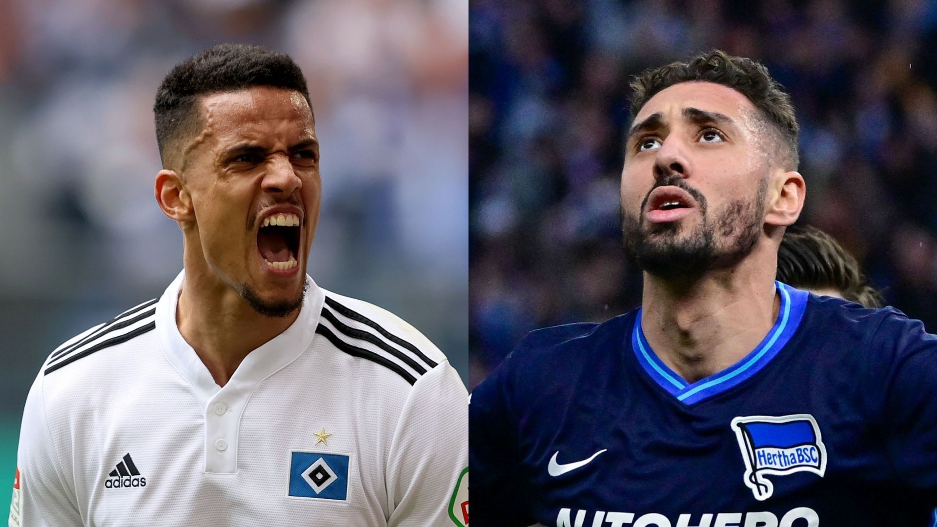 Robert Glatzel Hamburger SV Ishak Belfodil Hertha Berlin