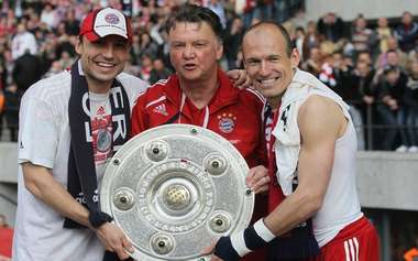Van Bommel, Van Gaal and Robben, Bayern München