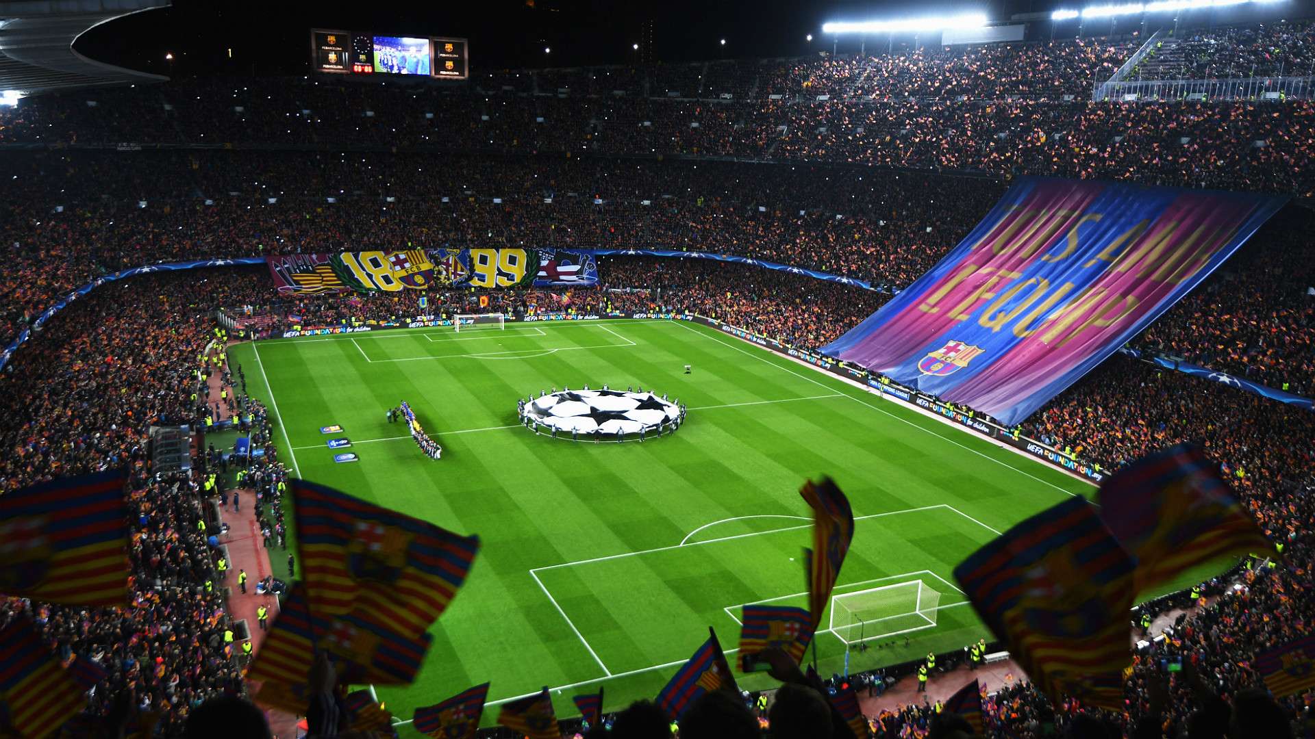 Camp Nou Barcelona PSG UEFA Champions League 08032016