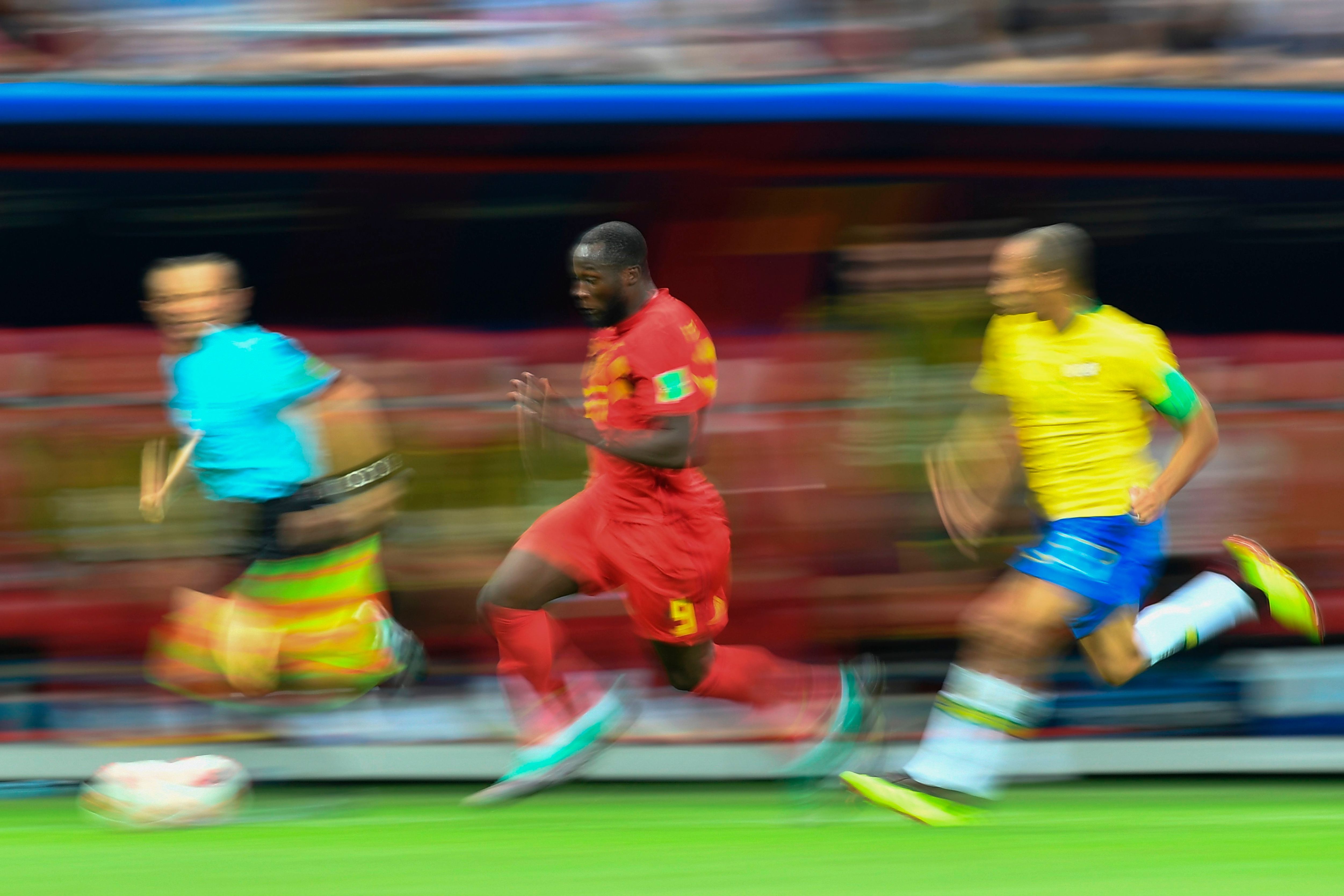 Romelu Lukaku Miranda Brazil Belgium World Cup 07/06/18