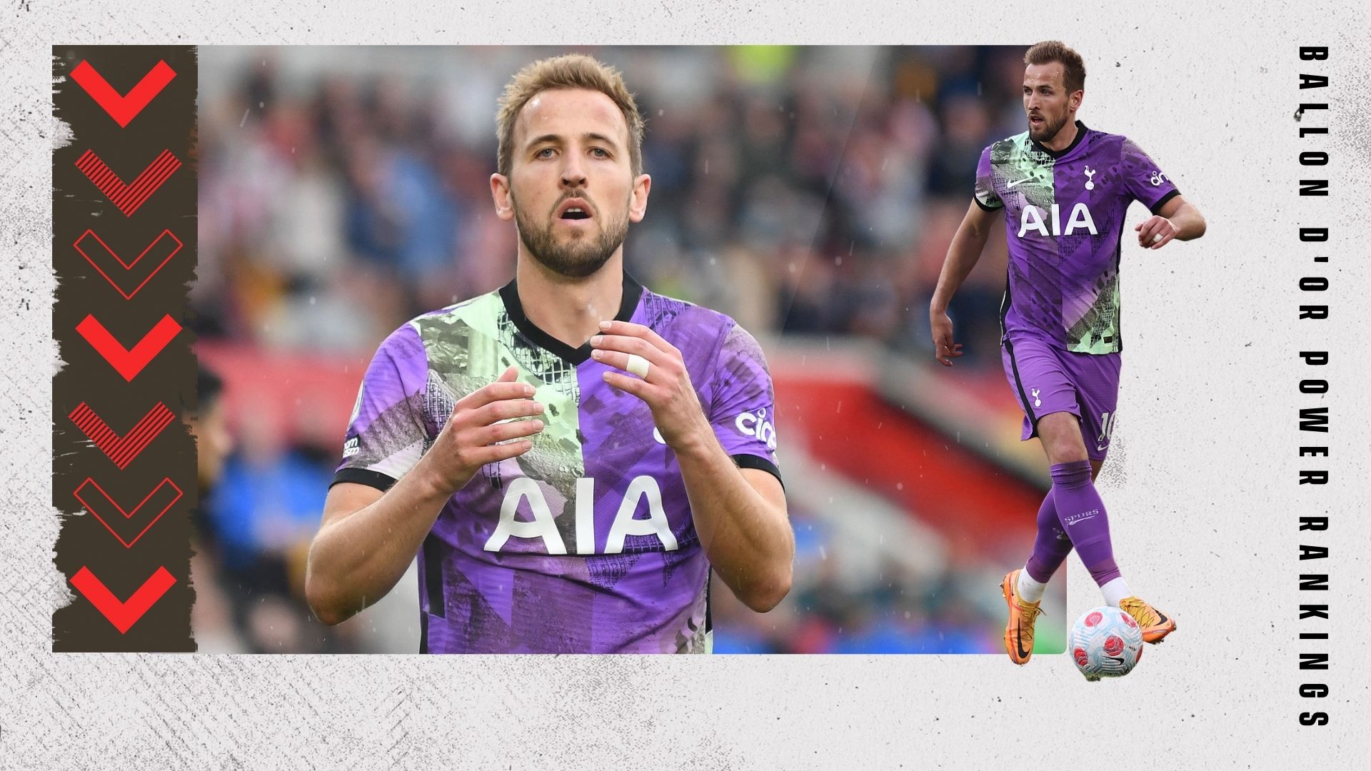 Harry Kane Ballon d'Or Rankings GFX