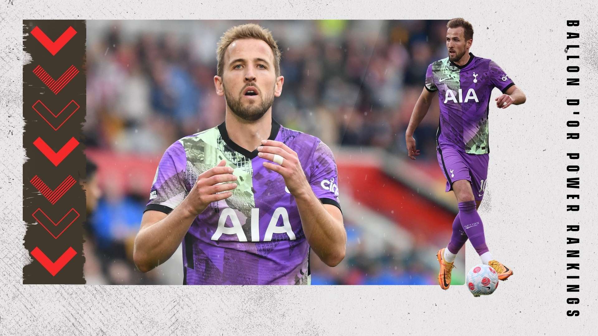 Harry Kane Ballon d'Or Rankings GFX