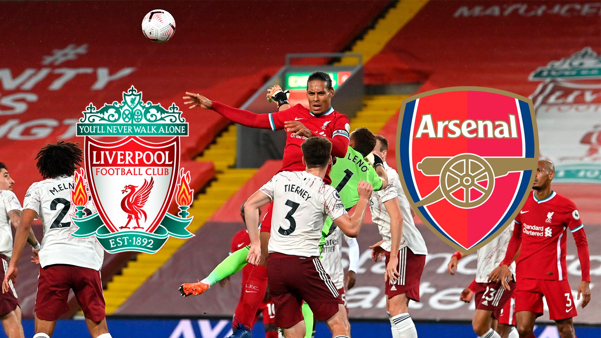ONLY GERMANY Header Liverpool Arsenal 2020