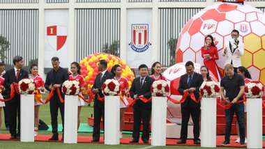 Ryan Giggs Paul Scholes at the PVF Academy