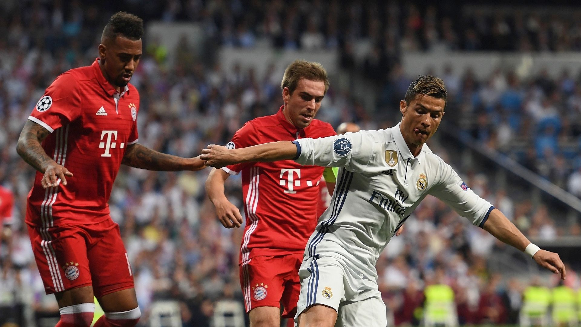 David Alaba Philipp Lahm Cristiano Ronaldo Real Madrid Bayern Munich UCL 18042017