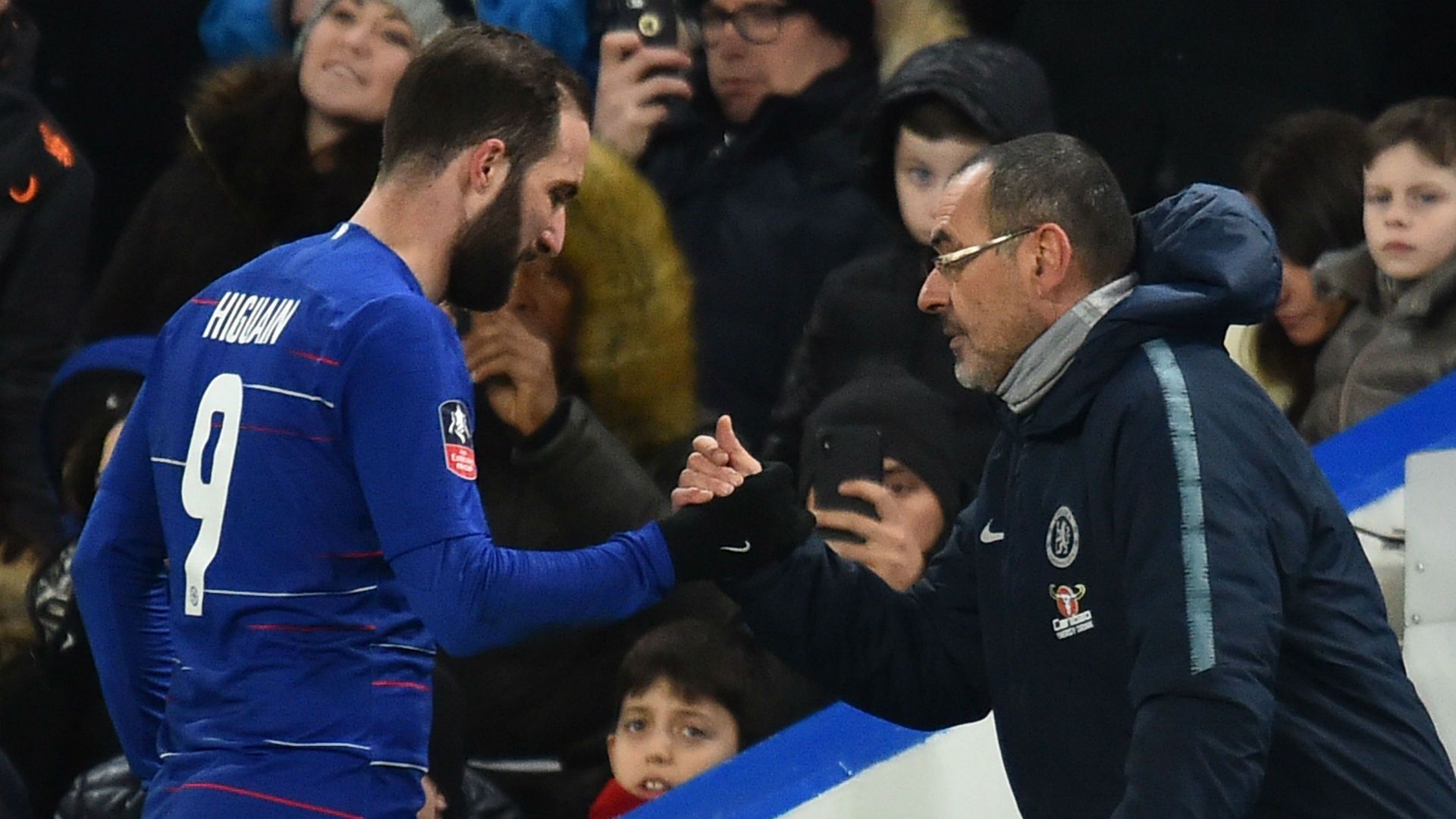 Gonzalo Higuain Maurizio Sarri Chelsea