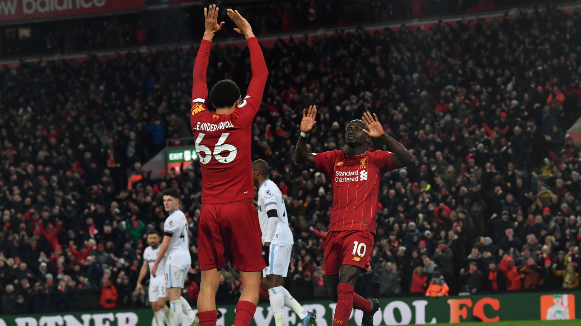 Sadio Mane Trent Alexander-Arnold Liverpool 2019-20