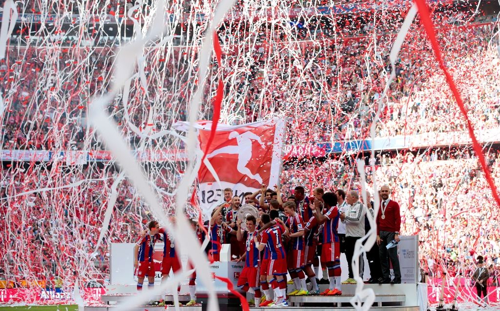BBayern Munchen title celebration 05102014