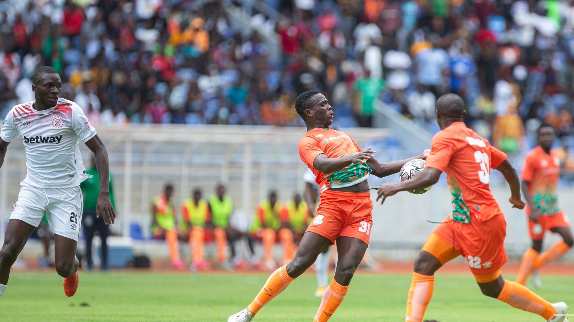 Zesco United player Vincent Oburu.