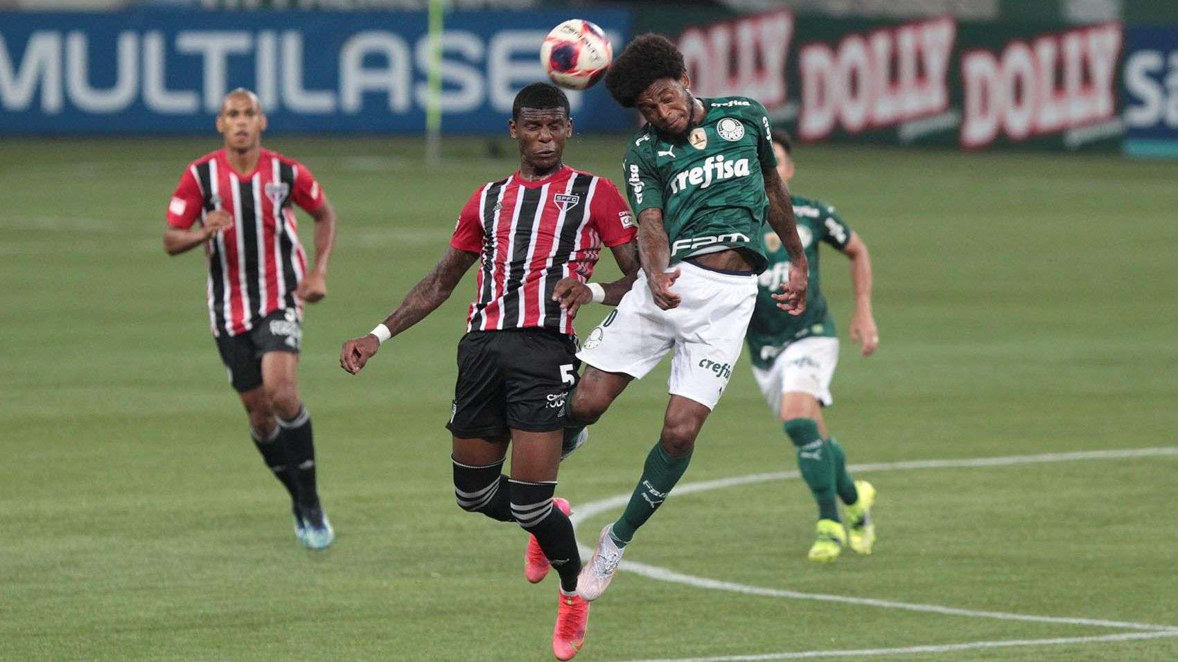 Arboleda e Luiz Adriano - São Paulo x Palmeiras - Paulistão 16 04 2021